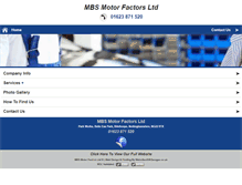 Tablet Screenshot of mbsmotorfactors.co.uk